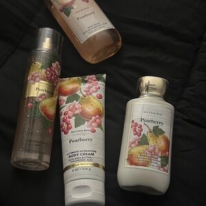 Bath & Body Works Pearberry Collection - Pink, Gold, and White